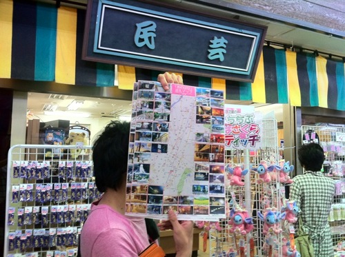 西武秩父駅であの花の聖地巡礼マップをゲット