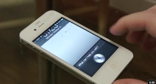 Iphone 4 running siri movie title