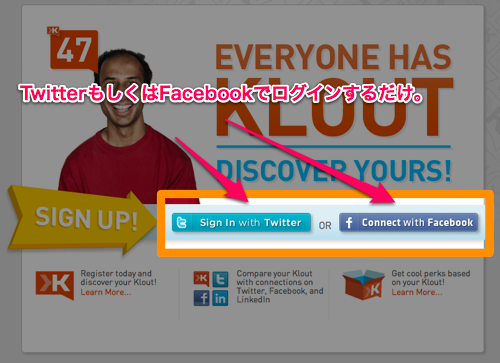 Klout login