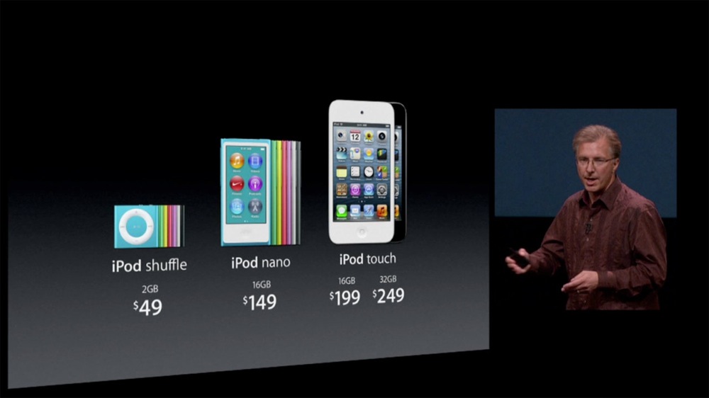 2012 iPod nano iPod touch prices