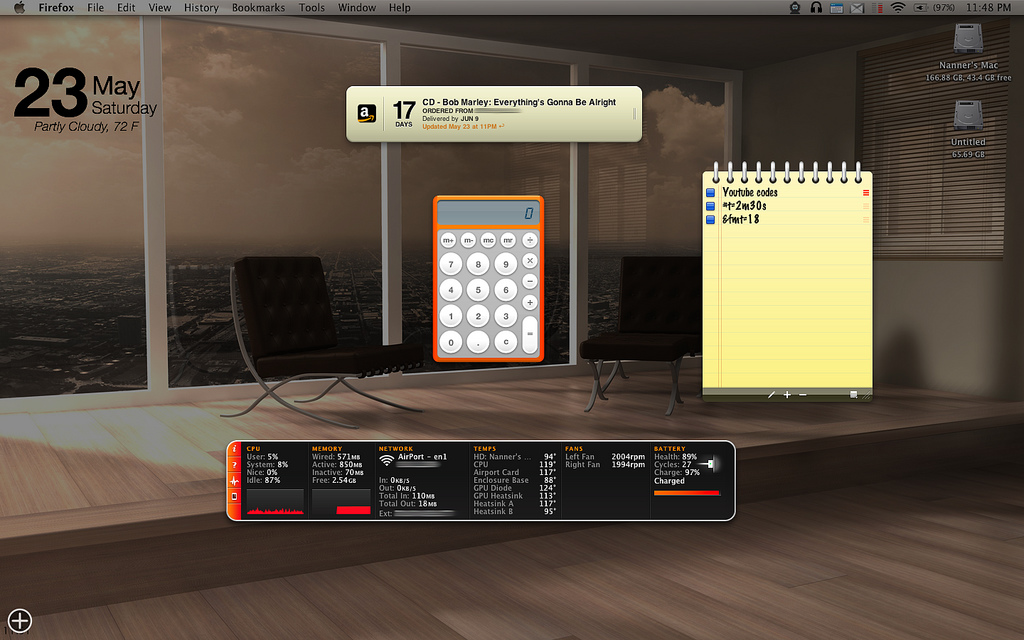 MacのDashboard