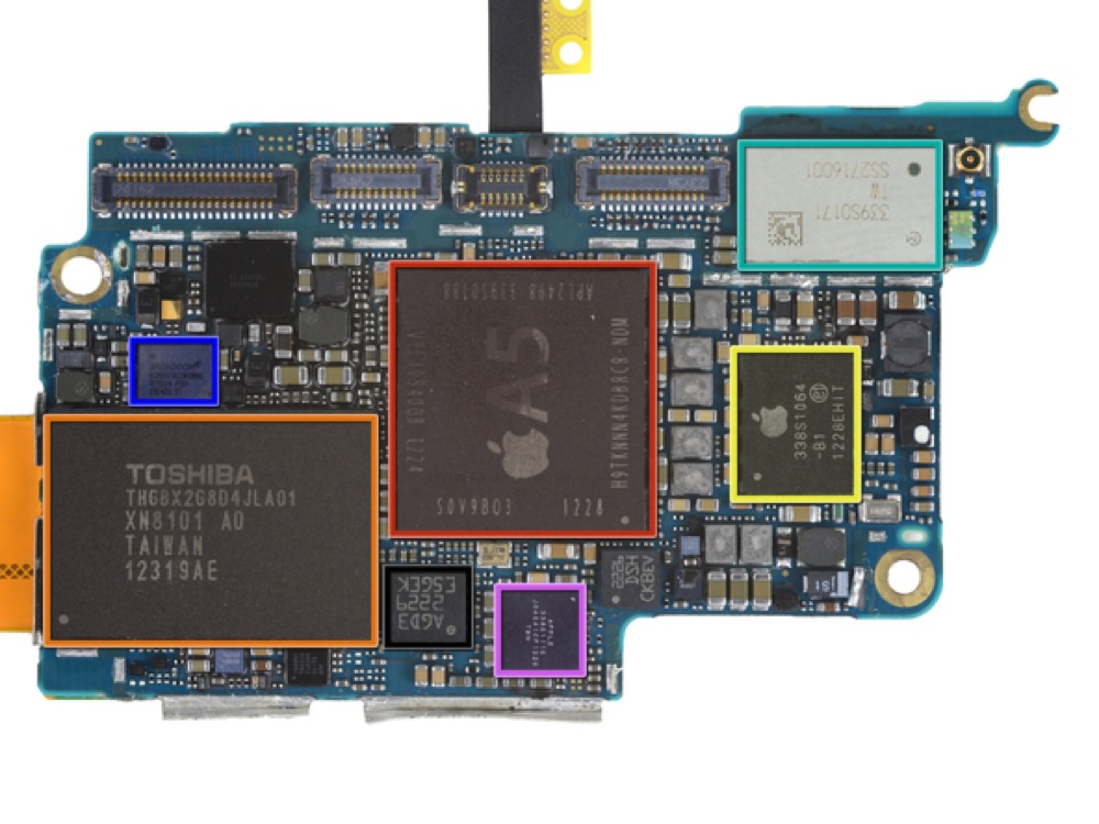 iPod touch 5のロジックボード