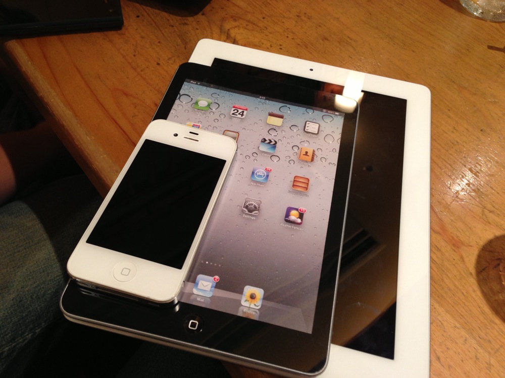 iPad mini vs iPad 3 vs iPhone 4S