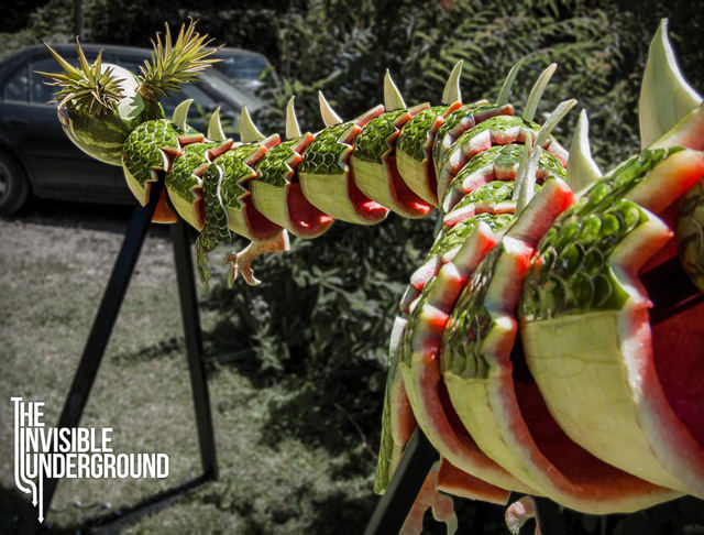 Dragon food sculpture 3