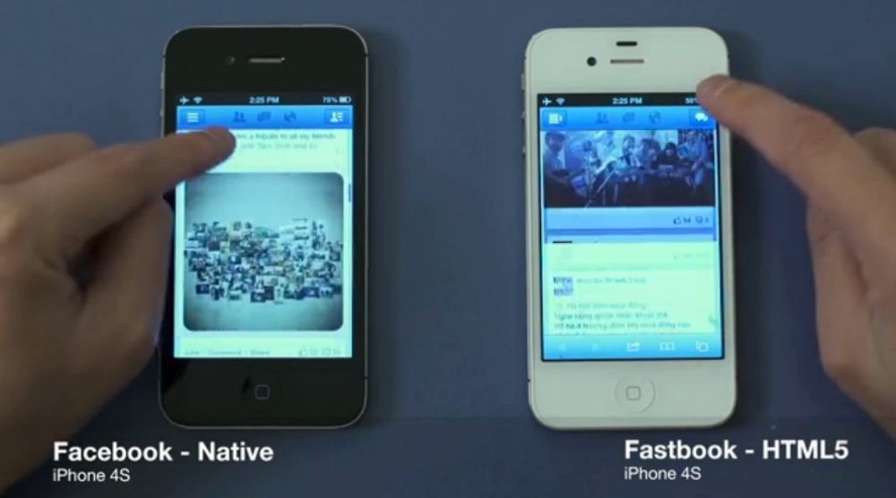 FacebookのHTML5版「Fastbook」がめっちゃ速い件