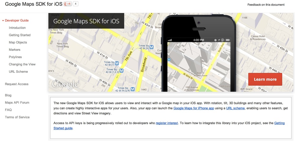 Google maps sdk for ios title