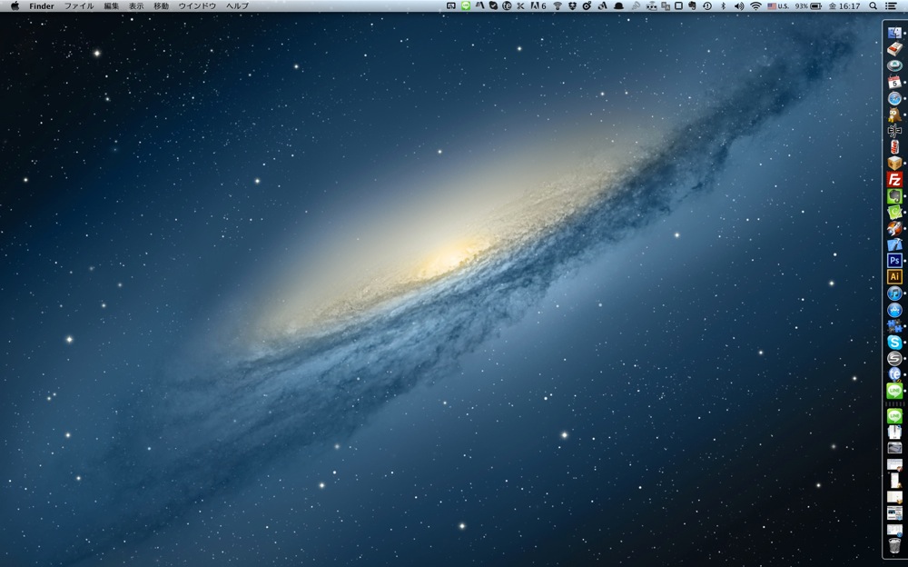 I have placed the dock on the right side title