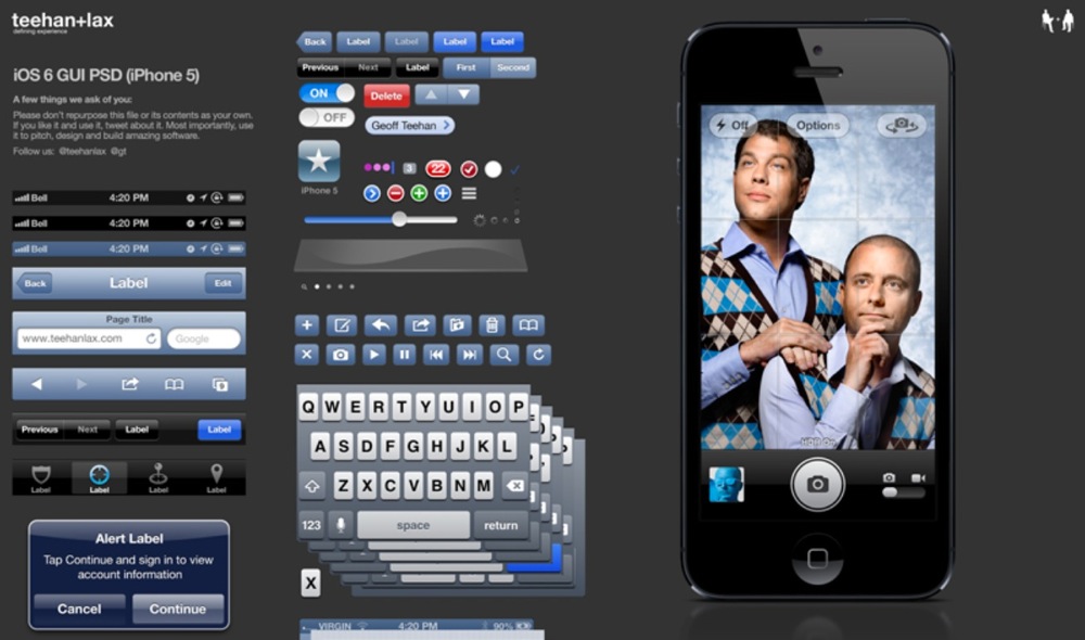 Ios 6 gui psd iphone 5 title