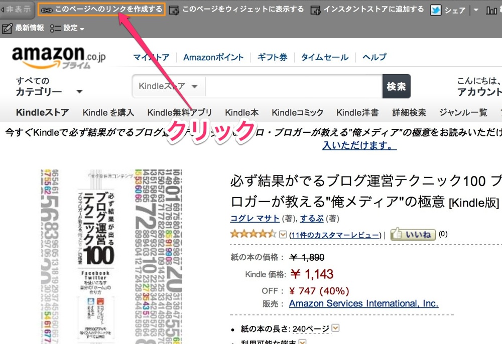 Kindle pro blogger book link 00