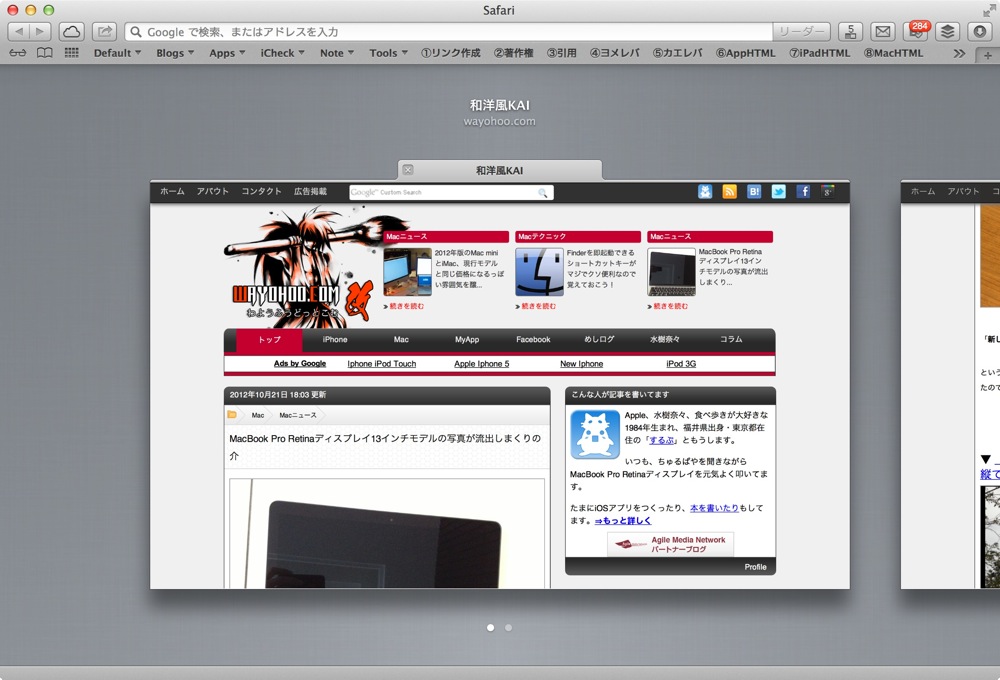 Safari for mac new function tab view sugeee title
