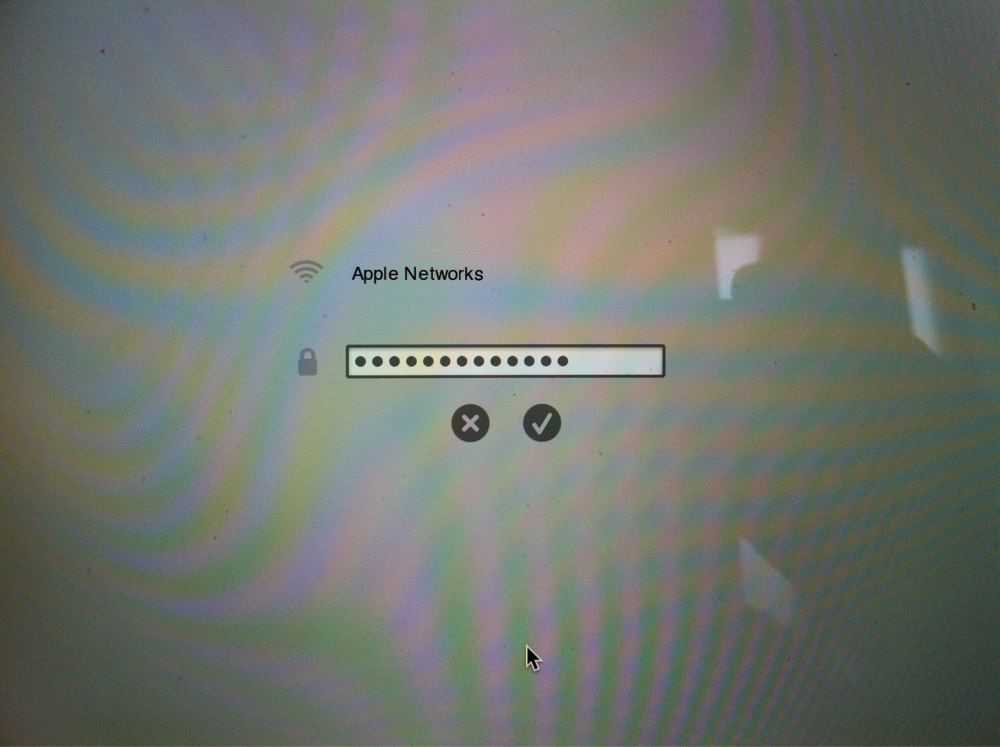 パスワードを入力してWi-Fi接続