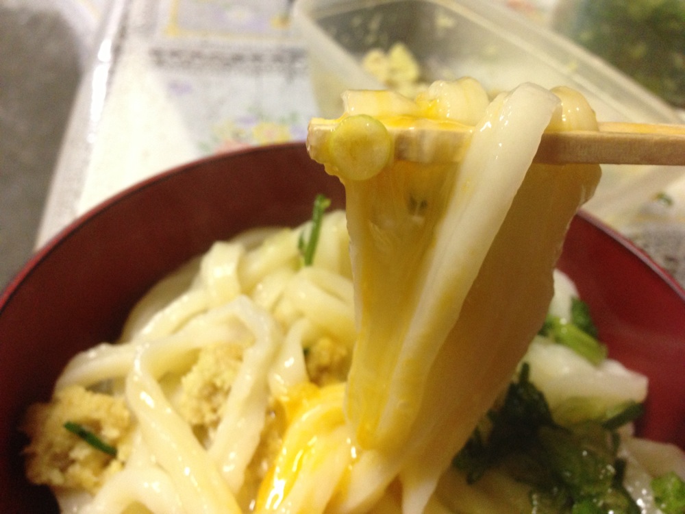 濃縮出汁をかけましょう。