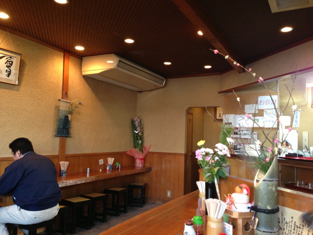 中村うどんの店内