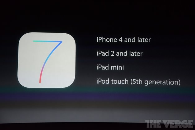iOS 7の対応機種