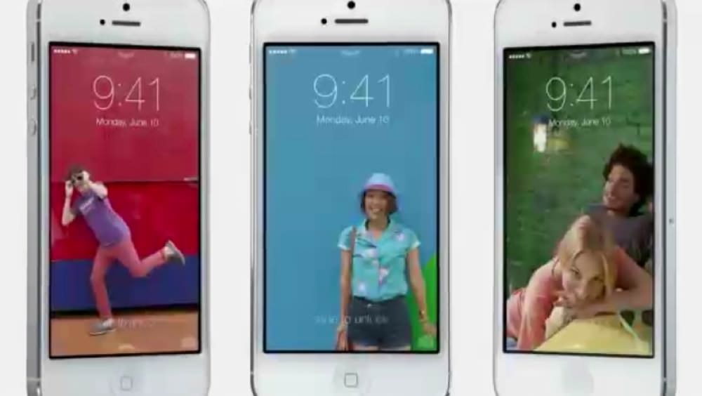 iOS 7のロック画面