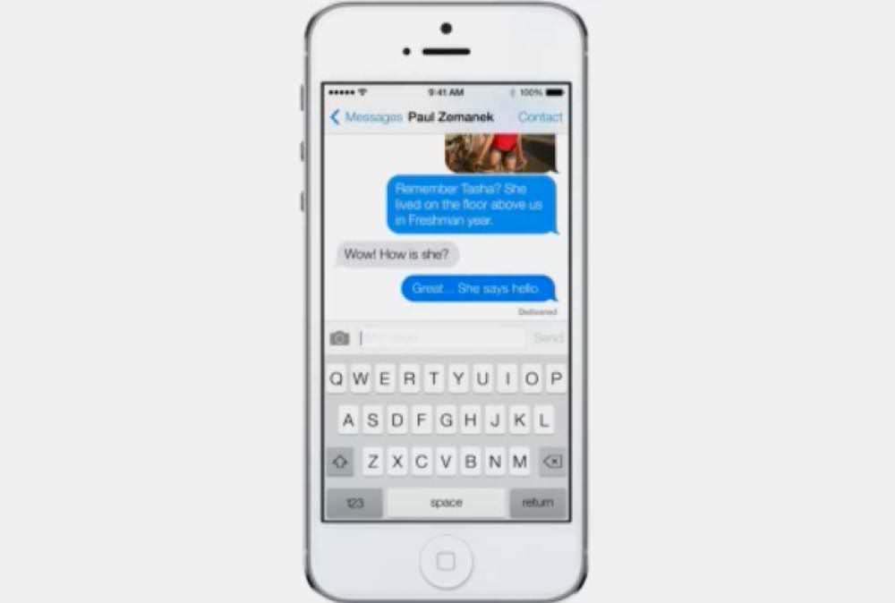 iOS 7のMessages