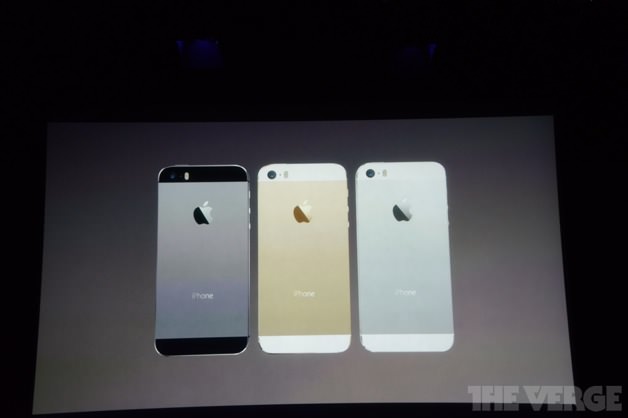 iPhone 5sのカラーバリエーション