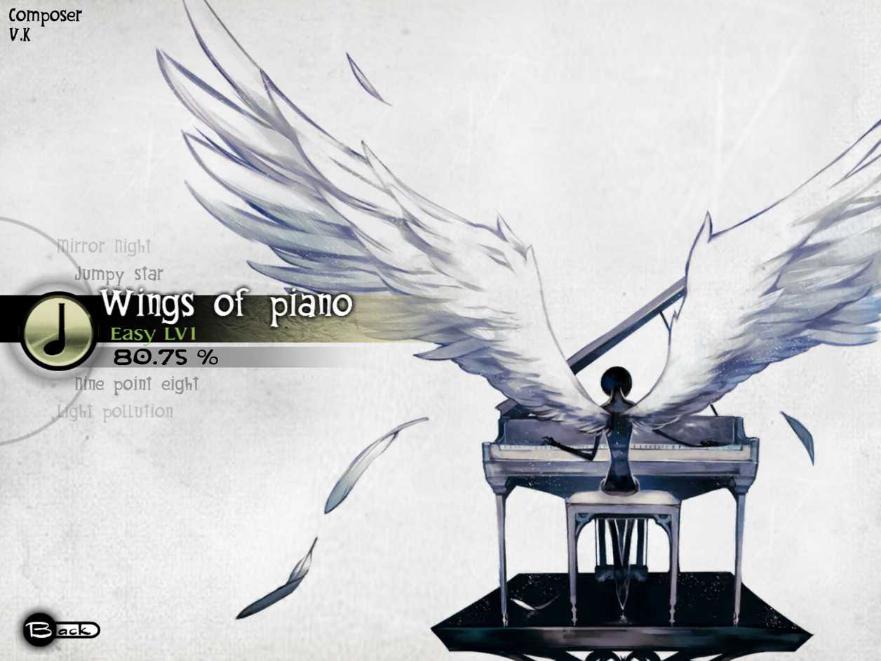 Wings of piano