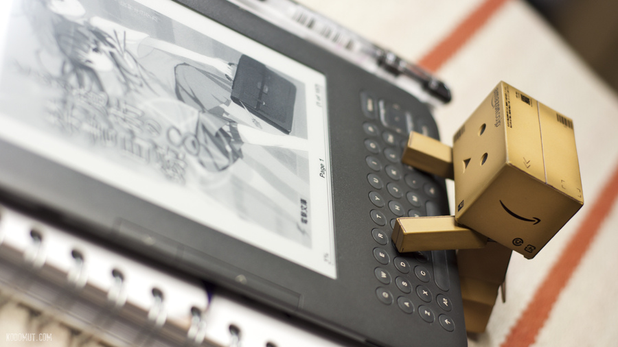 Kindleで漫画を読むダンボー