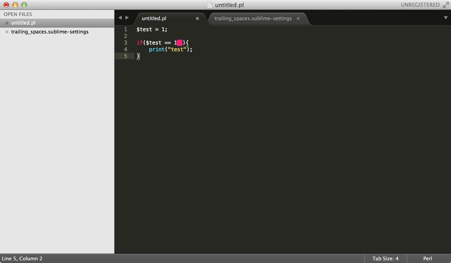 Sublime Textで全角スペースがハイライトになった!
