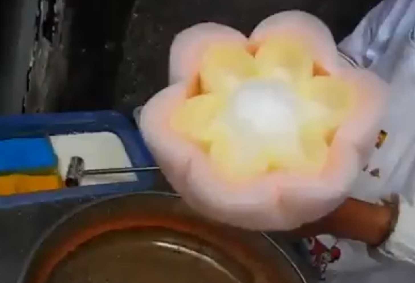 中国式わたあめ完成！
