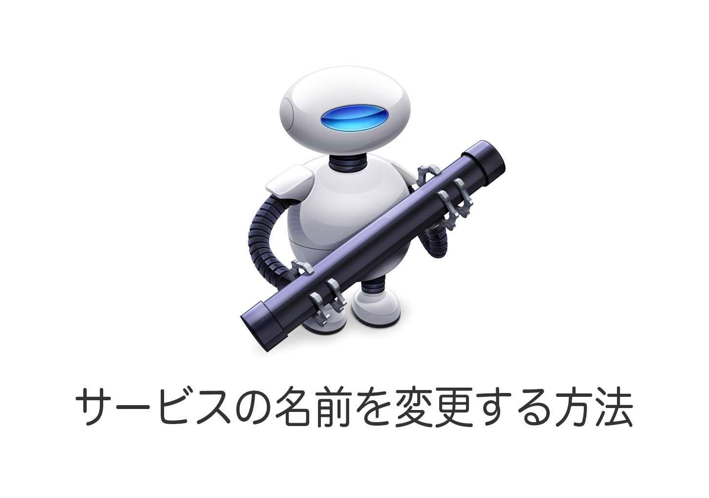 Macのサービスの名前を変更する方法