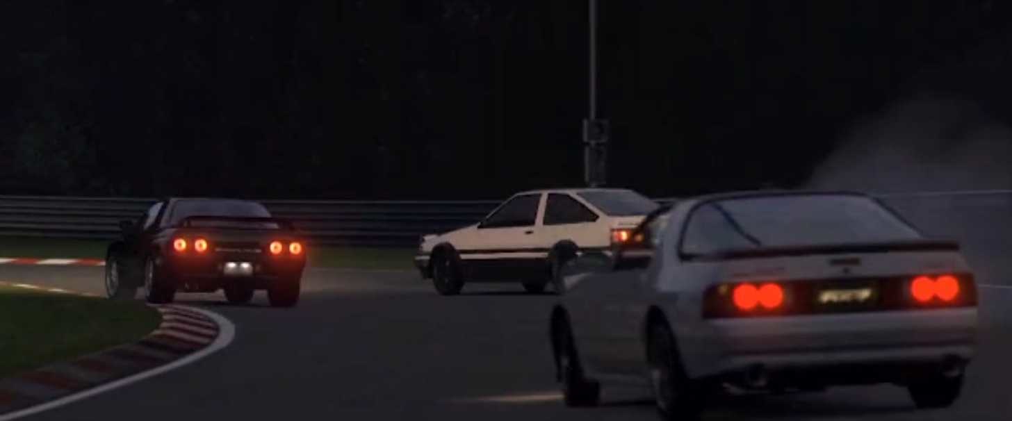 AE86対R32(藤原拓海vs中里毅)