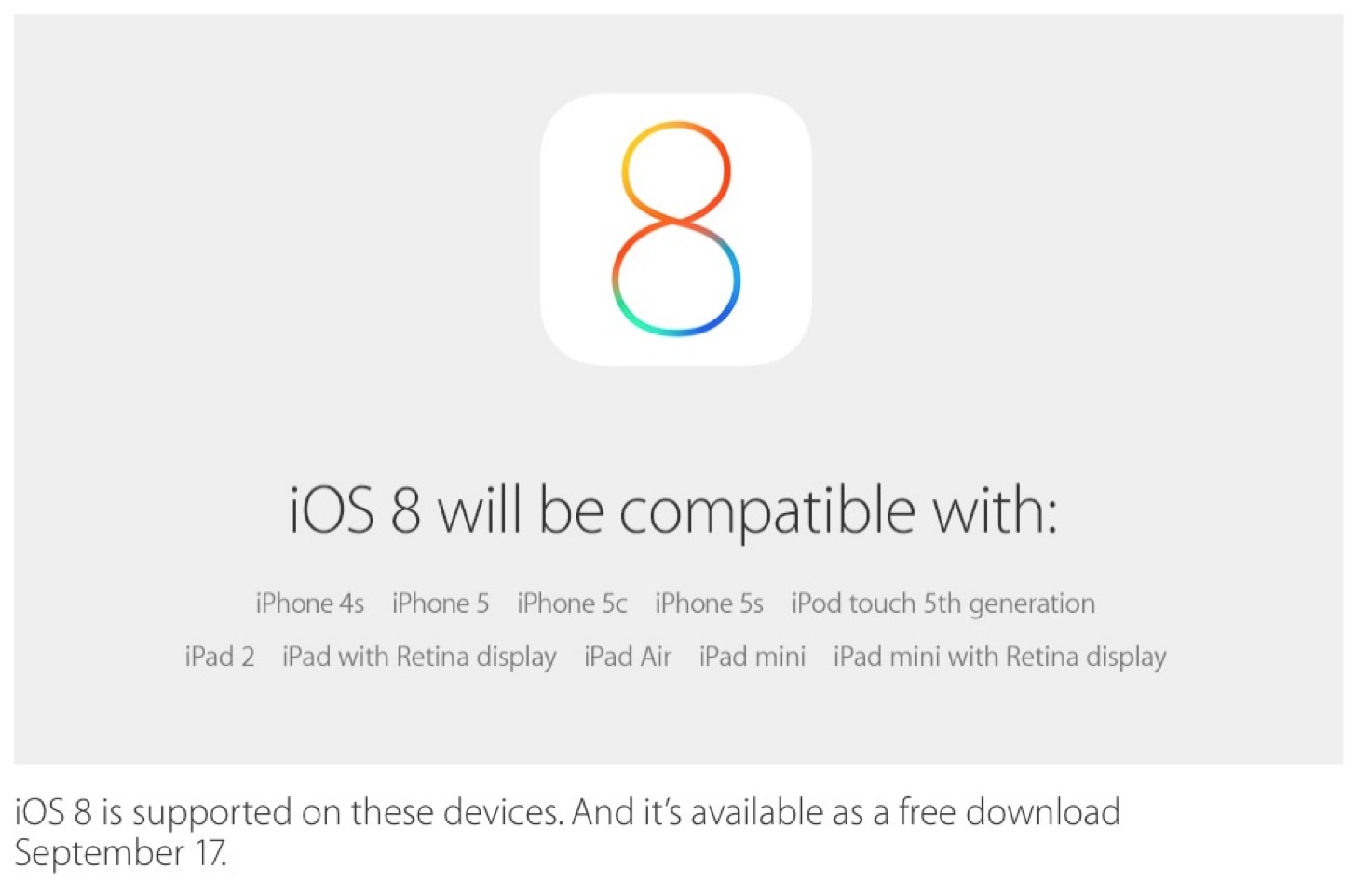 Ios 8 release date