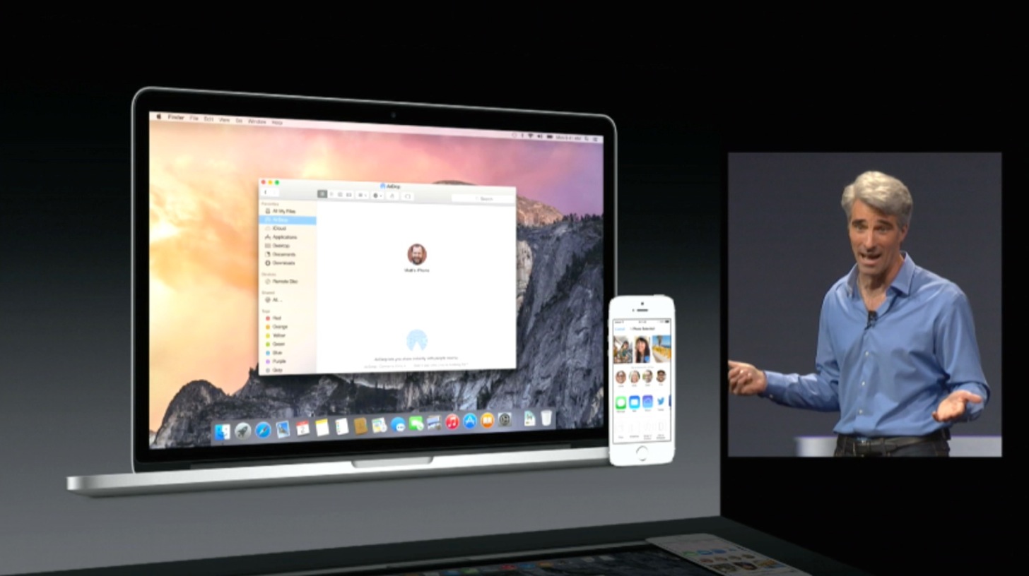 AirDropがついにiOS、Mac間の通信が可能に。