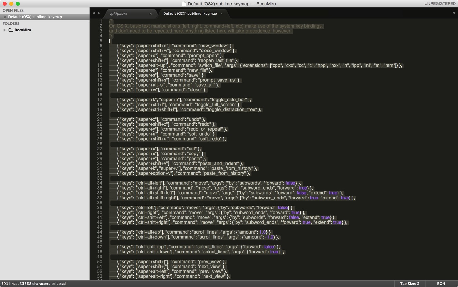Sublime text 3 keybinding change f7 0