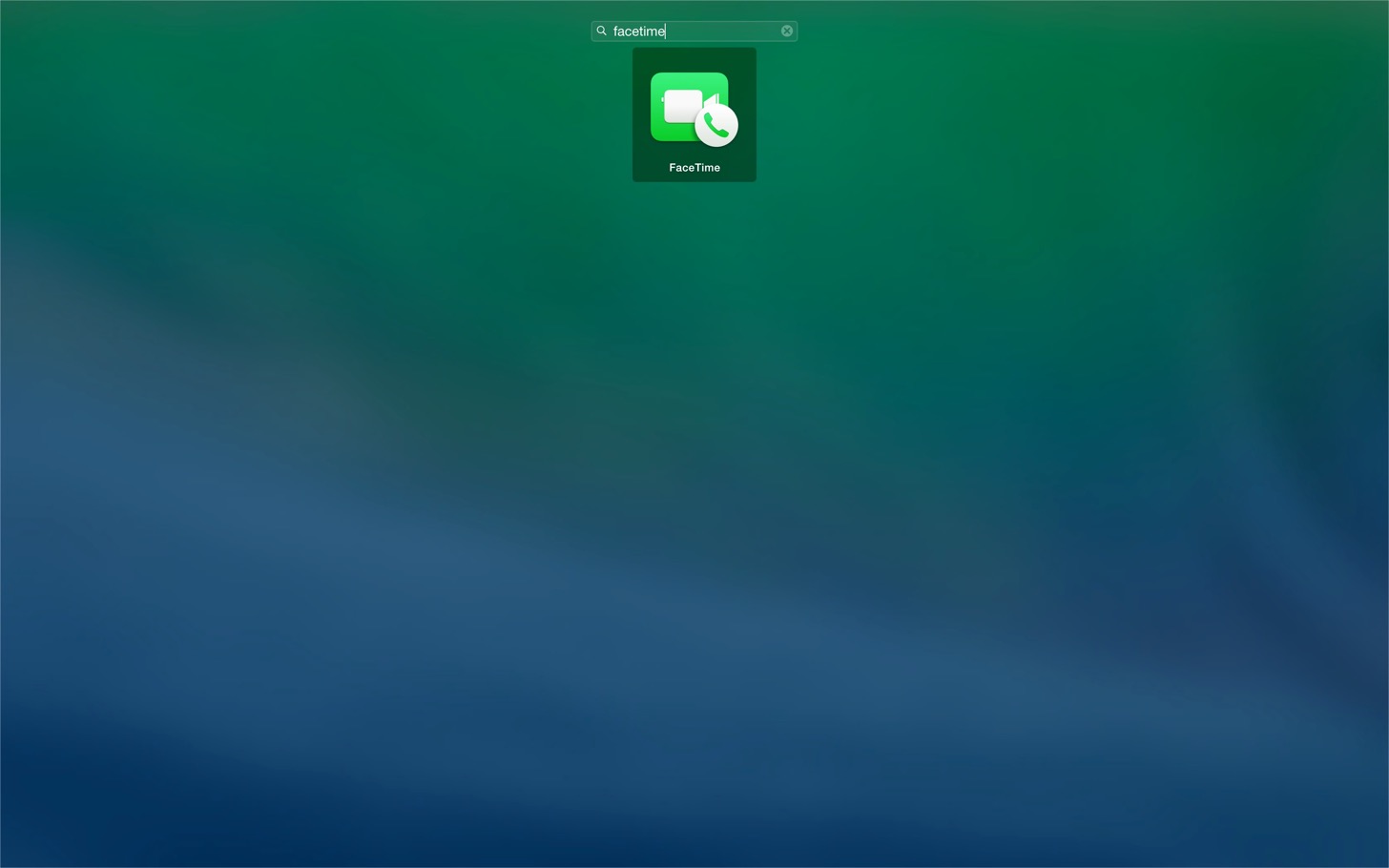 OS X YosemiteのFaceTimeを起動