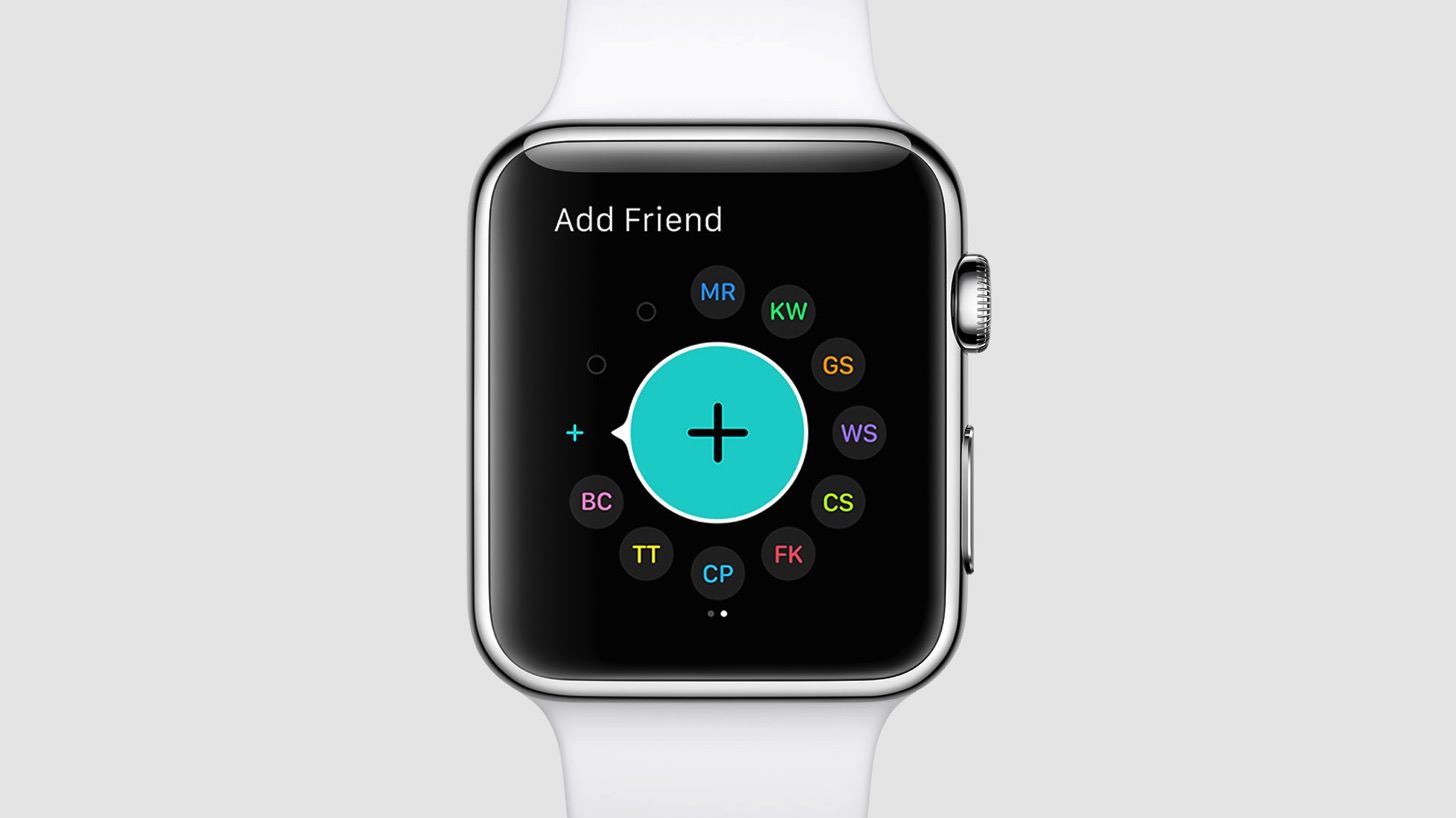 watchOS 2はより沢山の友達を追加できます。
