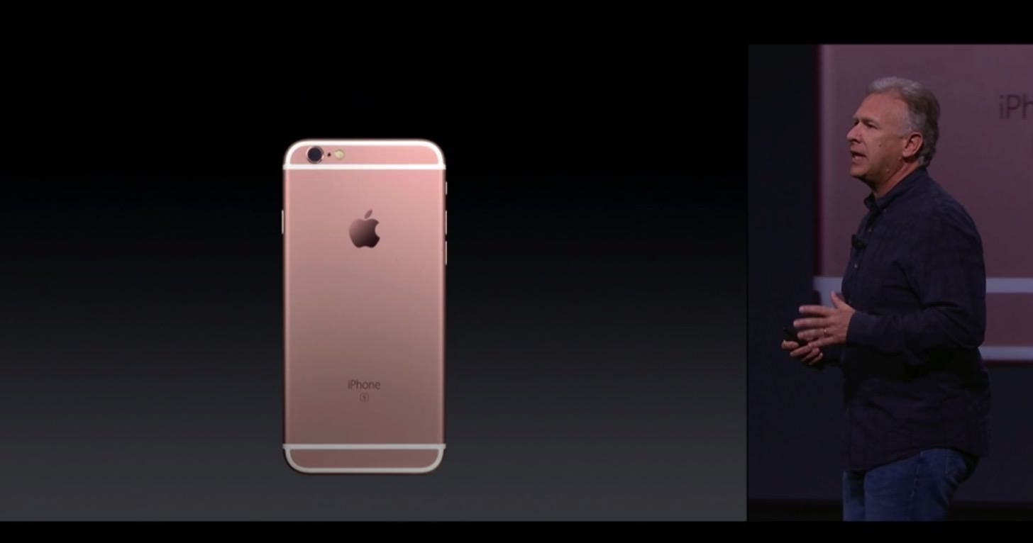 iPhone 6s / 6s Plusの新色ローズゴールド。