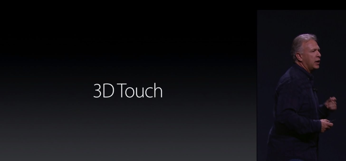 iPhone 6sの3D Touchディスプレイ
