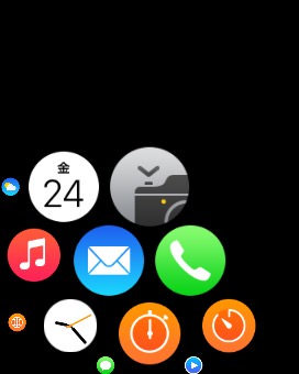 Apple Watchのホーム画面