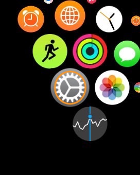 Apple Watchの設定アプリ