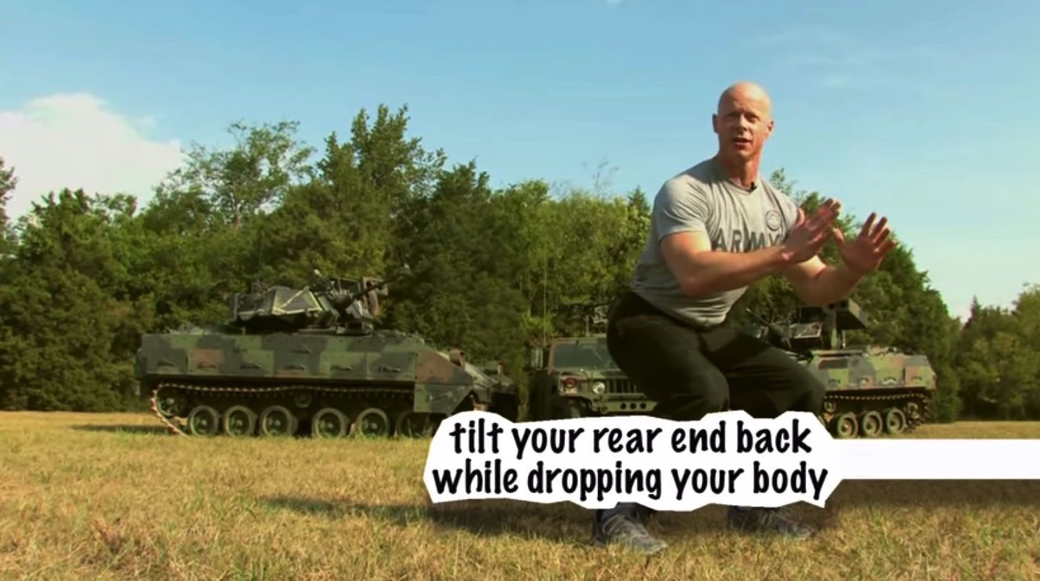 Army squat yabee