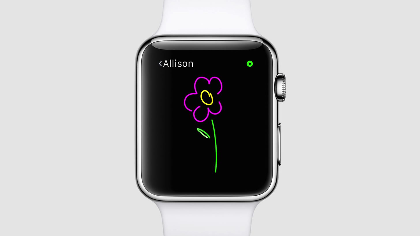 watchOS 2は色分けしたスケッチを描けるようになりました。