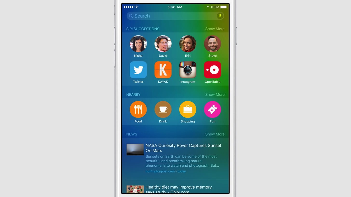 iOS9のSpotlight