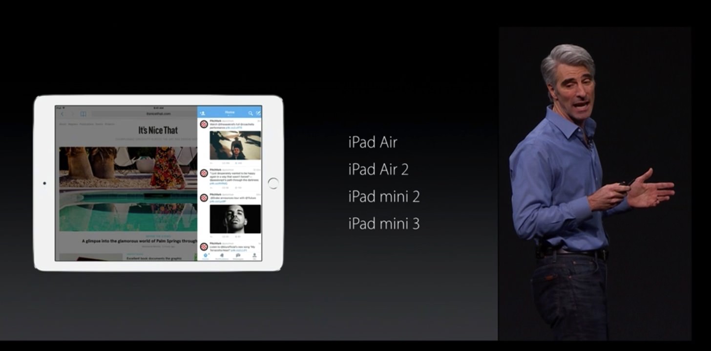iOS9のマルチタスク対応のiPad