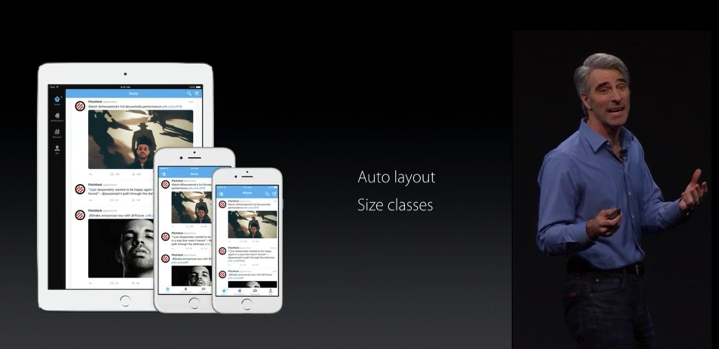 iOS9のマルチタスクに対応するなら、Auto layout、Size Classesに対応する必要があります。