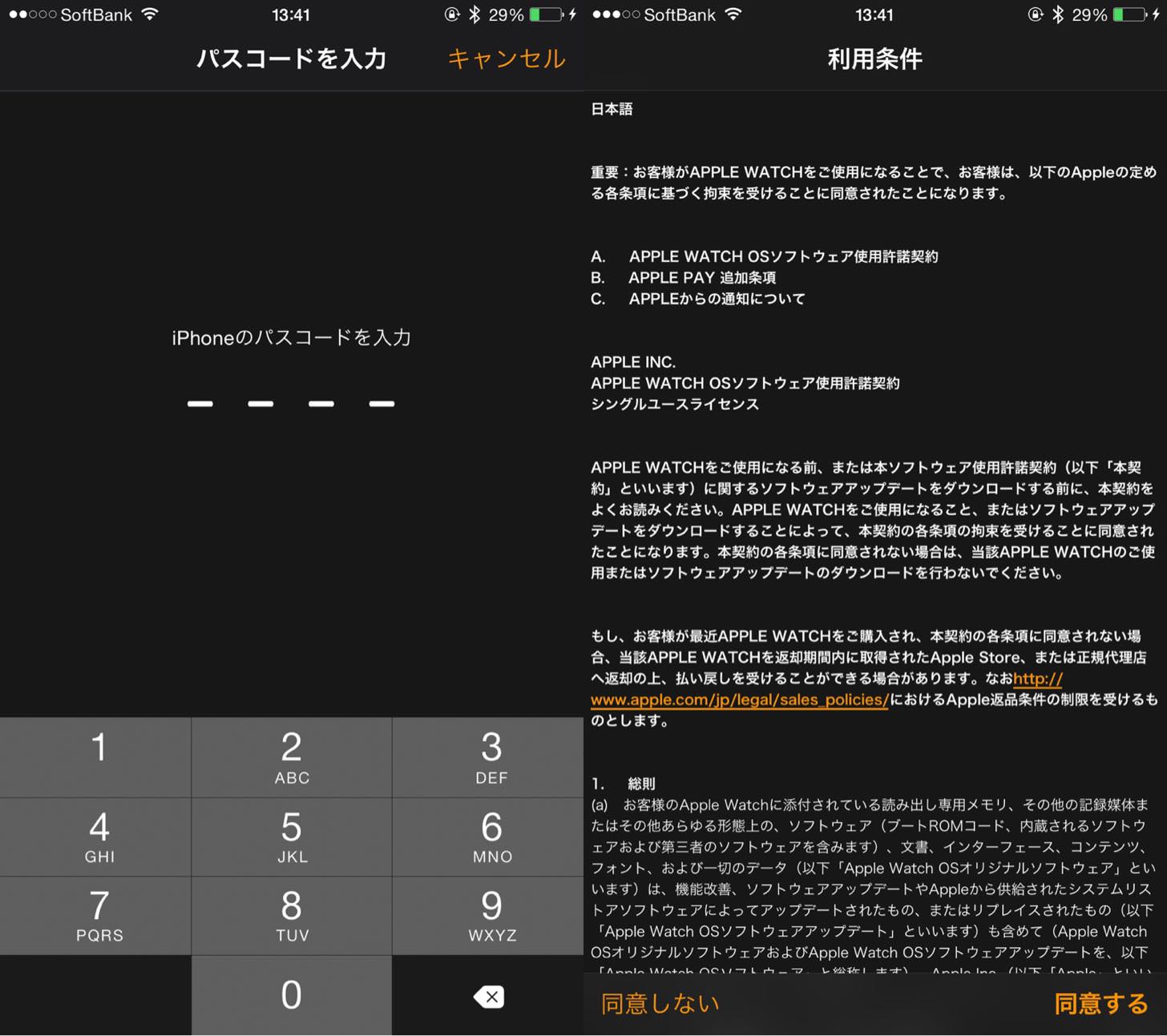 Twin Collageで横に並べたスクリーンショット