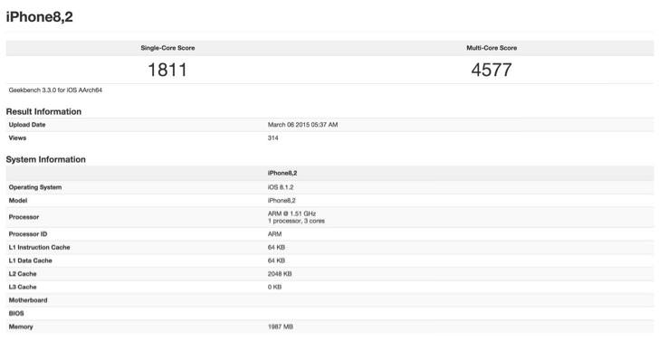iPhone 6s Plusのスペック?