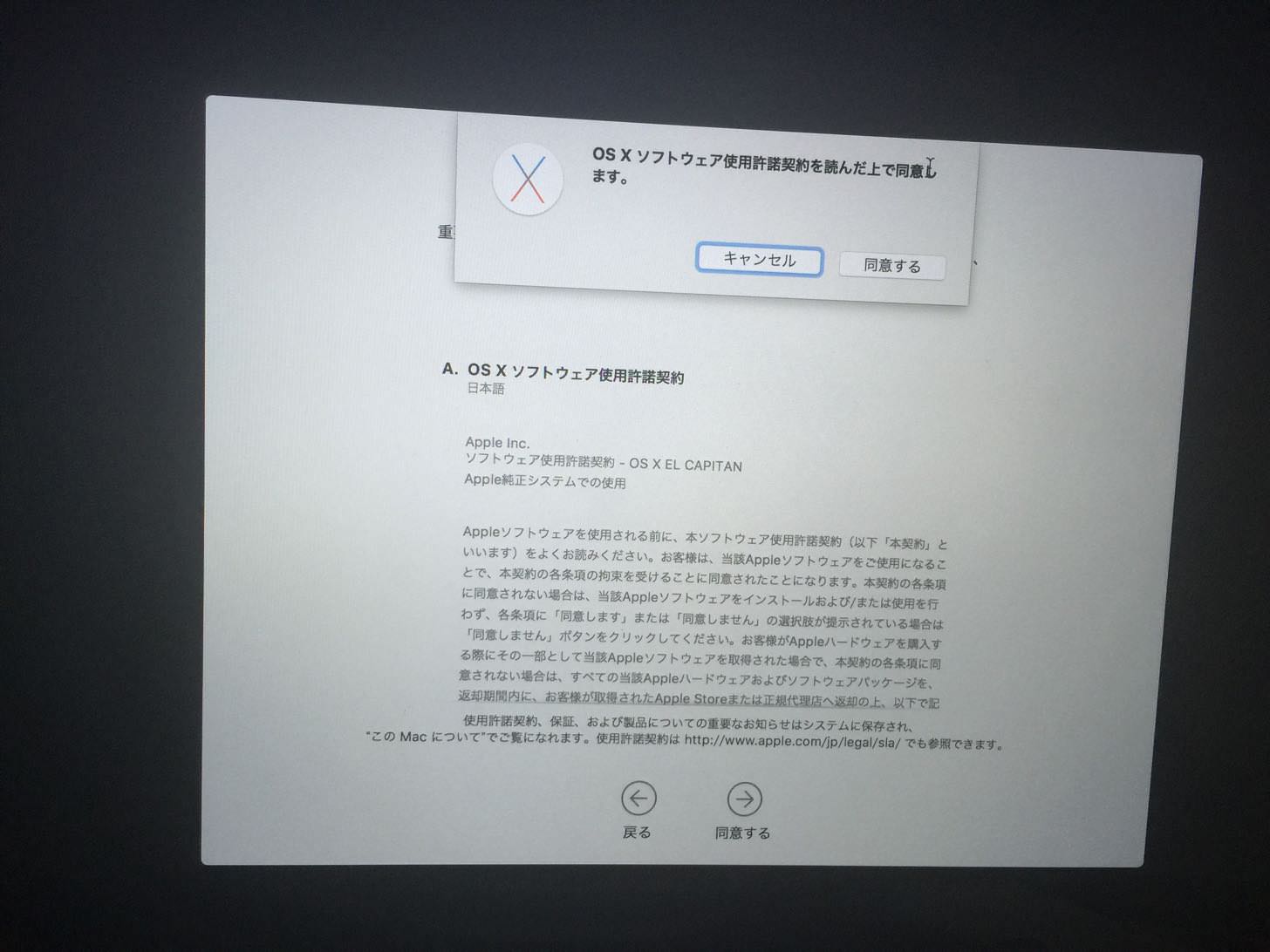 同意する