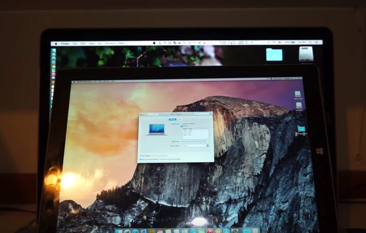 Surface running OS X