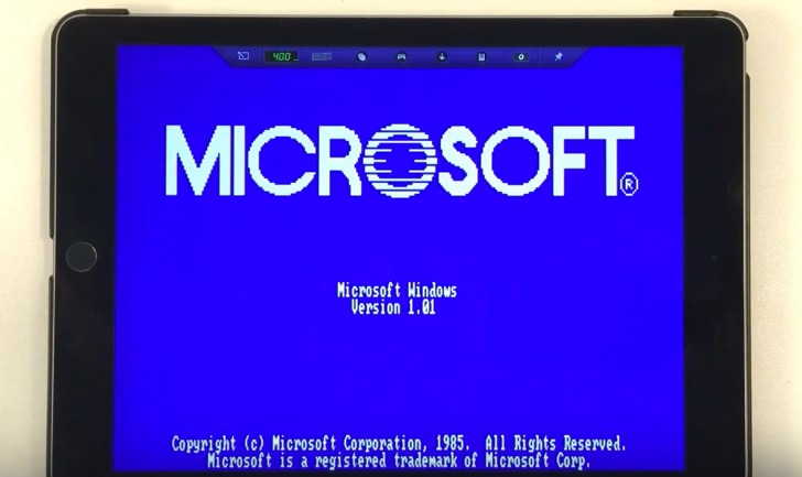 Windows 1.0 on ipad air