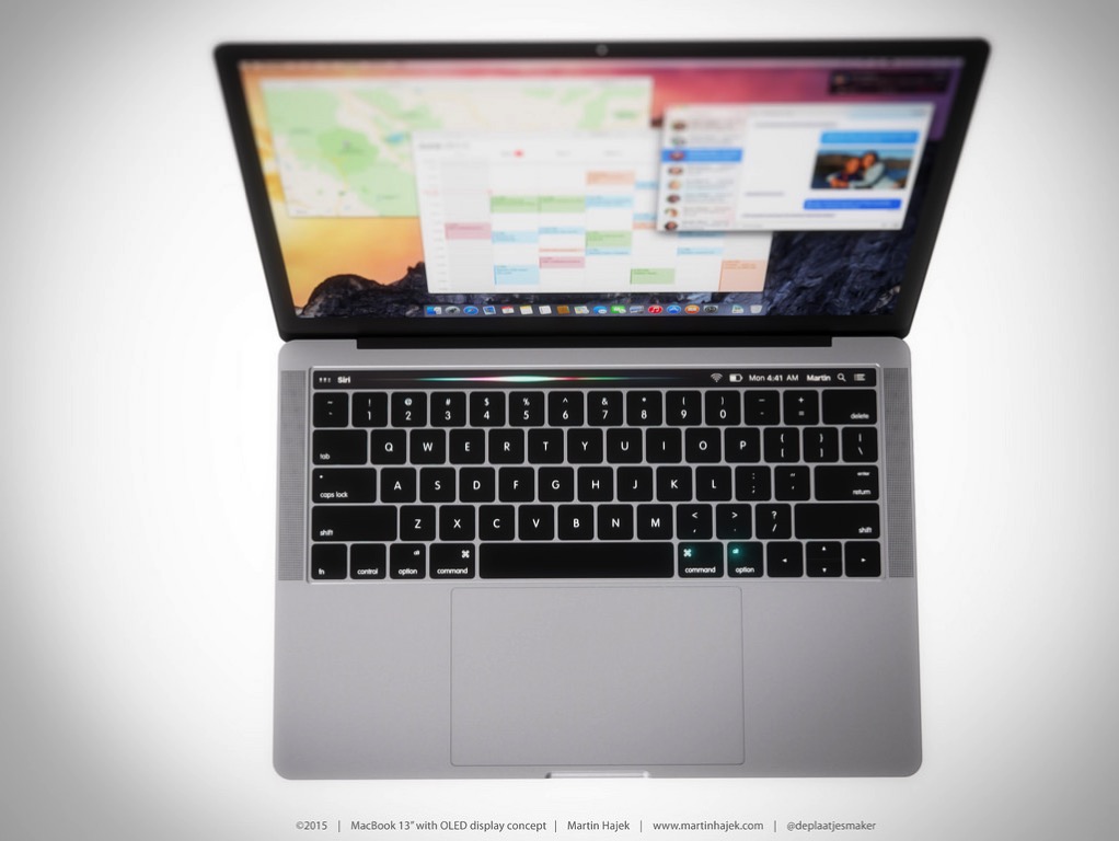 Siriが新MacBook Proのタッチスクリーンに反映。