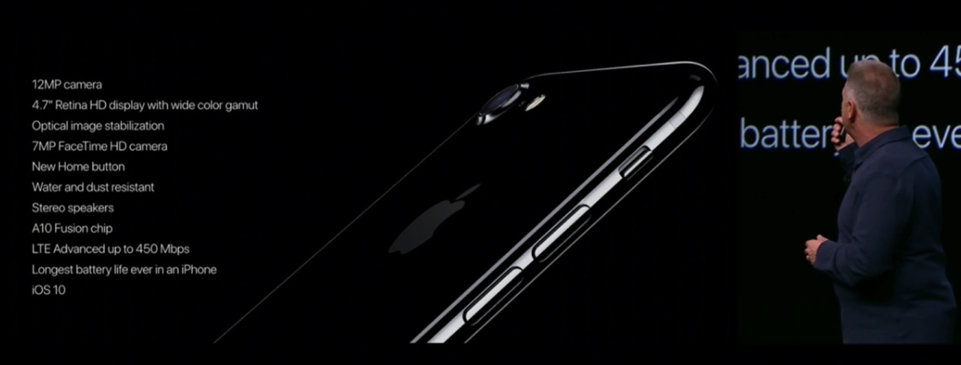 Announced iphone 7 spec
