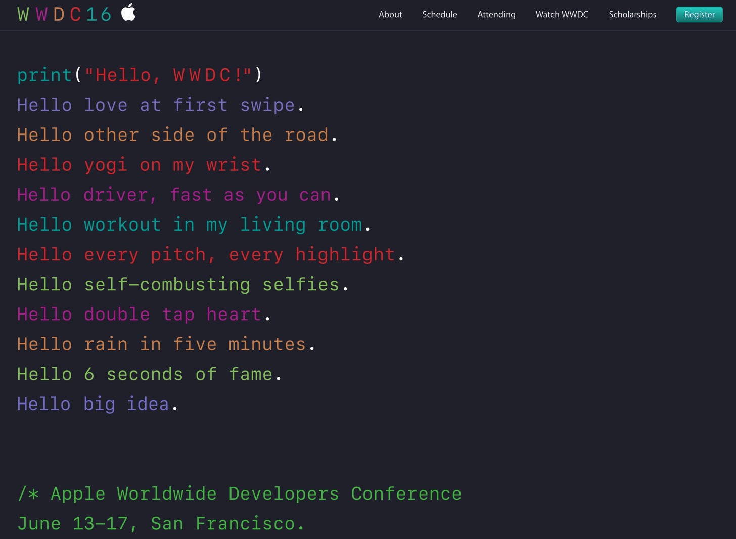 WWDC 2016