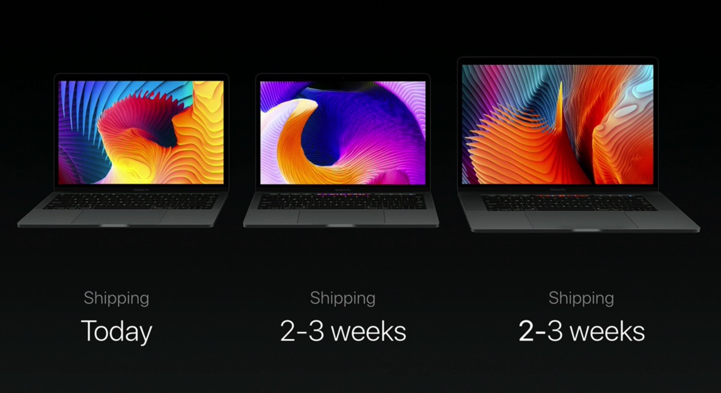 Equipped with a touch Bar the new macbook pro 13 and 15 inches in appearance hatsubai